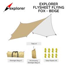 EXPLORER Flysheet Flying Fox 5.1x5.1 Metres